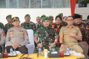 Ciptakan Wilayah Kondusif Jelang Pemilu, Apkam Banyumas Latihan Sispamkota