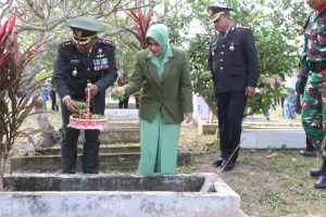 Dandim 0104/Atim Pimpin Ziarah Nasional Peringati HUT TNI ke 78 di TMP Kota Langsa