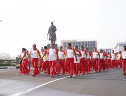 Olahraga Bersama Wujudkan Kekompakan Prajurit dalam Pelaksanaan Tugas