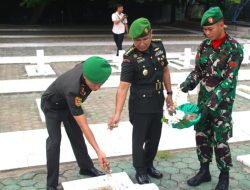 Peringati Hari Juang TNI AD ke-78, Yonif 711 Raksatama Gelar Upacara di TMP