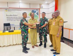 Dansatgas Yonif 122/TS Hadiri Raker Rencana Detail Tata Ruang (RDTR) Kabupaten Keerom