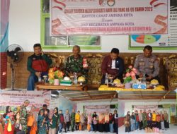Peringati Hari Ibu Ke 95, Danramil 1307-05/Ratolindo Serahkan Bantuan Gizi kepada Anak Stunting