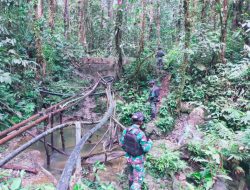 Jaga Kondusifitas Jelang Malam Tahun Baru, Satgas Yonif 623/BWU Keluar Masuk Hutan Papua