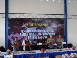 Penindakan Rokok Ilegal Tampa Pita Cukai Limpahan Polres Langsa