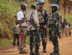 Ciptakan Rasa Aman, Satgas Indo RDB XXXIX-E/MONUSCO Long Range Mission (LRM) di Desa Boya