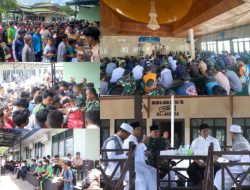 Jumat Penuh Berkah, Korem 132/Tdl Laksanakan Sholat Jumat Berjamaah dan Makan Bersama Masyarakat