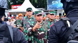 Panglima TNI dan Kapolri Cek Kesiapan Pasukan Pengamanan Pemilu 2024 di Silang Monas