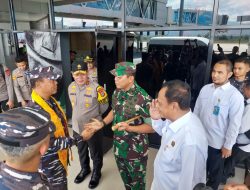 Wagub Sambut Panglima Komando Armada II Laksdya TNI Dr. Denih Hendrata