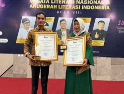Pj.walikota Langsa Terima Perhargaan Wisata Literasi Nasional dan Anugerah Literasi Indonesia Tahun 2024