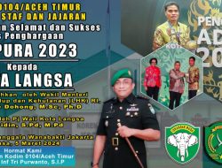 Dandim 0104/Atim Memberikan Ucapan Selamat kepada Pemko Langsa atas Pencapaian Adipura Tahun 2023