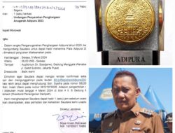 Selain Walikota Palu, Pj Bupati Morowali Rachmansyah dapat Undangan Terima Anugerah Adipura