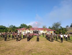 Tingkatkan Sinergitas TNI – Polri, Brimob  Gelar Senam dan Olahraga Bersama di Lapangan Mako Kompi 2 Batalyon B Pelopor Aramiyah