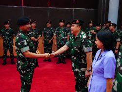 Panglima TNI Terima Laporan Korps Kenaikan Pangkat 22 Perwira Tinggi TNI