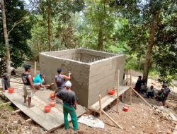 Program Manunggal Air TMMD Ke-123 Kodim 1510/Sula, Pembangunan Bak Air Hampir Rampung