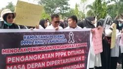 Aliansi Pejuang PPPK Tahap 1 2025 di Aceh Singkil,Tolak surat edaran Penundaan Pengangkatan PPPK