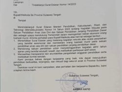 Gubernur Anwar Hafid Instruksikan Sekolah Tak Bebani Orang Tua dengan Wisuda PAUD dan SD