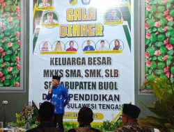 Gubernur dan Wakil Gubernur Hadiri Gala Dinner Keluarga Besar MKKS SMA, SMK, SLB Se Kabupaten Buol