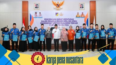 437 CPNS Pemprov Sulteng Formasi Tahun 2024 Resmi Terima SK Pengangkatan
