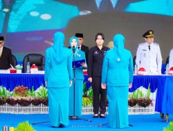 Sry Nirwanti Bahasoan Lantik Ketua TP-PKK dan Ketua Pembina Posyandu Parigi Moutong dan Banggai