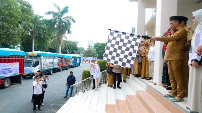 Gubernur Anwar Hafid Lepas Bantuan Beras untuk 224 Ribu Warga